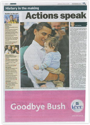 Say goodbye to George Bush with veet